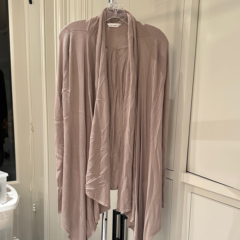 Les Lunes Cozy Knit Cardigan in Taupe